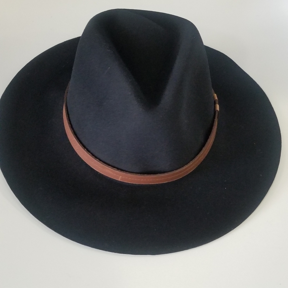 Bennett Fedora Wool Black New with Tags S/M - Picture 3 of 6